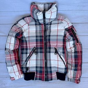 SAM. Plaid Freestyle Down Bomber jacket